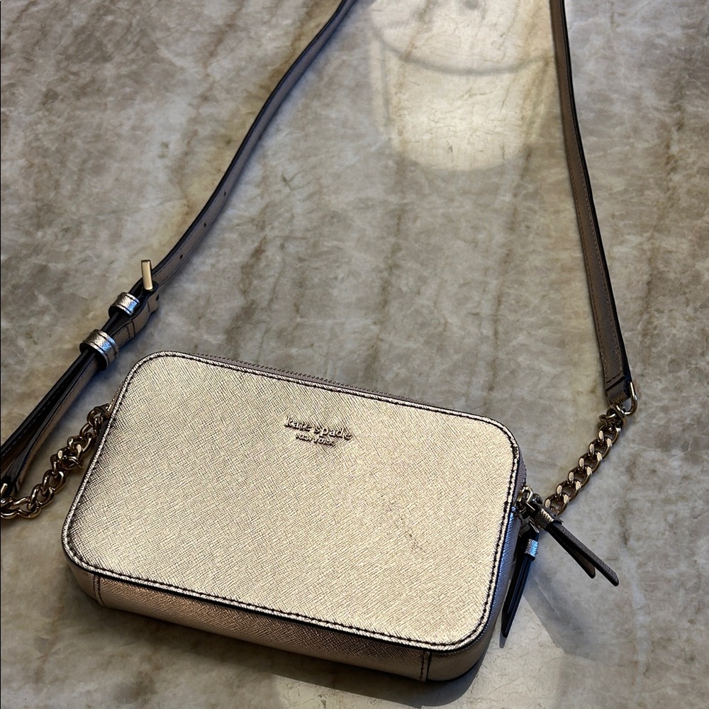 Kate Spade Gold Crossbody Bag